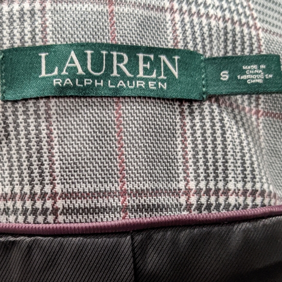 Lauren Ralph Lauren Laminated Plaid Raincoat Small - Picture 5 of 9